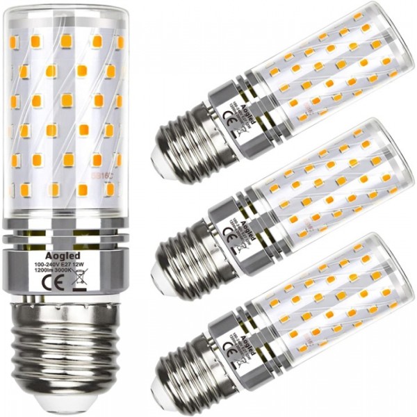 Aogled LED Light Bulb 12 W,Corn Lamp 1200 LM, Equi...