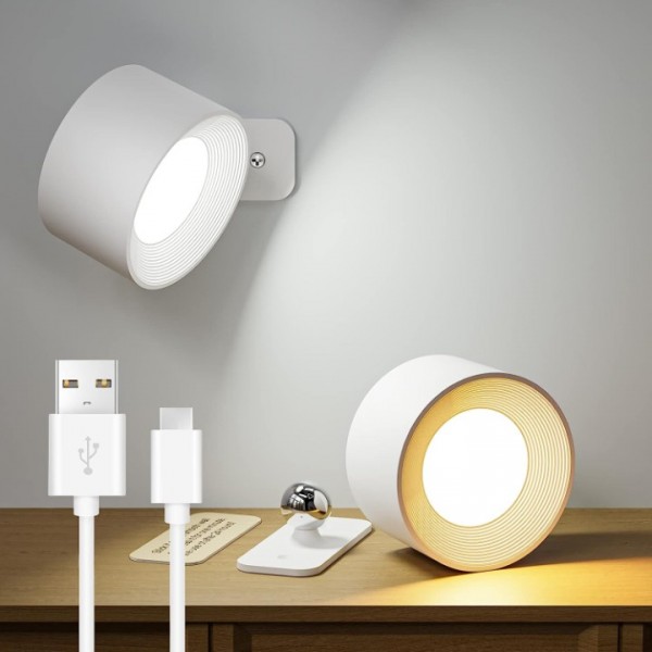 Aogled LED Wall Light Wireless Indoor Wall Lamp wi...