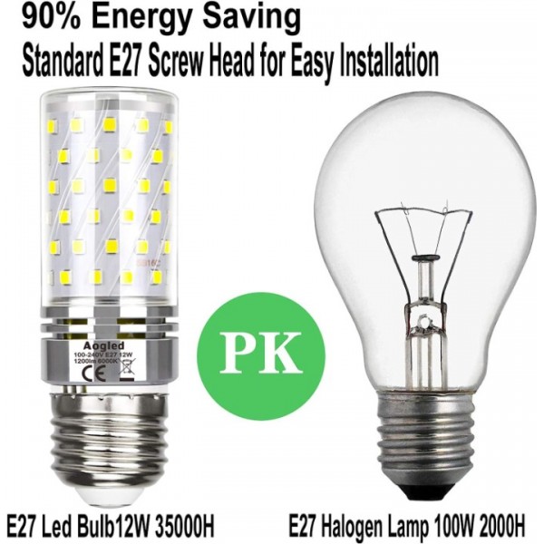 Aogled LED Light Bulb, 12 W, Modern 6000K