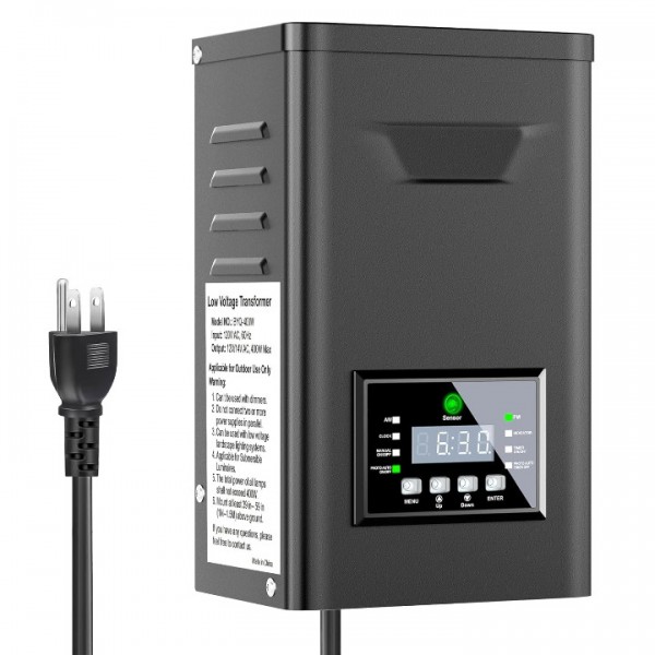 400W Low Voltage Landscape Transformer, Outdoor We...