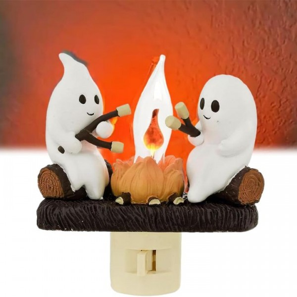 TOPPORTED Ghost Campfire Flickering Night Light，...